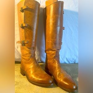 Kemosabe Lucchese/handmade/leather numbered light brown tall boots size 8.5